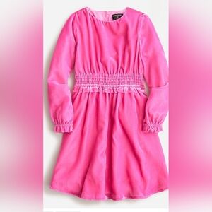 *NWT* Crewcuts Jcrew smocked velvet dress in size 10